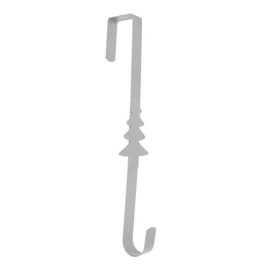 Рождественский крючок для венка Звезда Снежинка Элементы рождественской елки Металлический подвес для двери Крючки для подвешивания над дверью