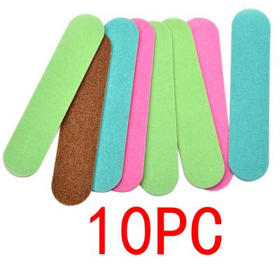 10 шт./лот мини-пилочки для ногтей 180/240 цветные деревянные пилочки для ногтей педикюр и маникюр наборы инструментов для ногтей своими руками