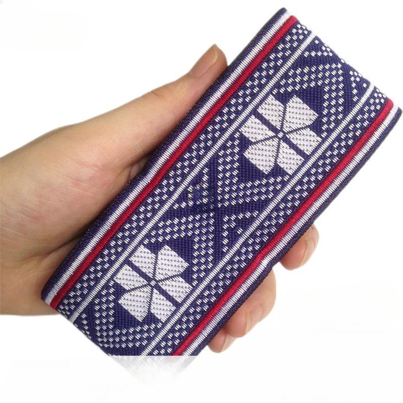 5cm Width 7Yard Vintage Ethnic Embroidery Style Ribbon DIY Clothes Bag Accessories Embroidered Applique Sewing Craft Fabric
