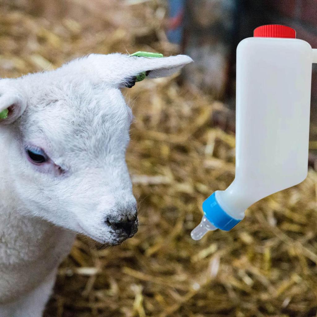Бутылочки для кормления младенцев, бутылочка для кормления ягненка объемом 800 мл с весами, пластиковая бутылочка для кормления молоком, бутылочка для кормления телят с ручкой