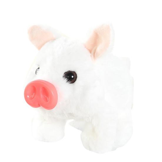 Electric Pig Plush Toy Interactive Walking Piggy Doll with Sound Motion Realistic Stuffed Animal Doll