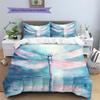 Animal reflection  Pattern Bedding Quilt Set Quilt Cover Pillowcase Home Decoration  Gift (1 * duvet cover + 2 * pillowcase, without core)