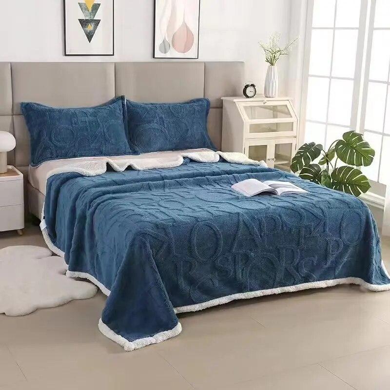 King Queen Size Flannel Fleece Throw Blankets for Beds Adult Kids Pets Super Soft Cozy Lightweight Thick Blanket for All Seasons