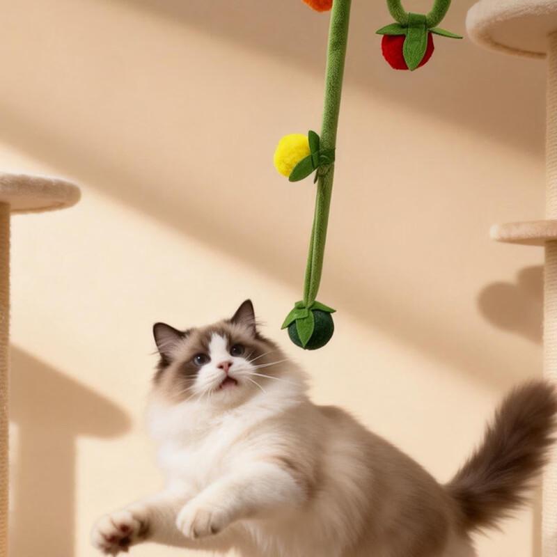 Catnip Tomato Swing Cat Toy