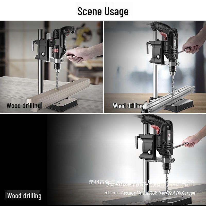 Universal Miniature Hand Drill Press Stand for Small Pistol Drills - Multi-functional Household Tool