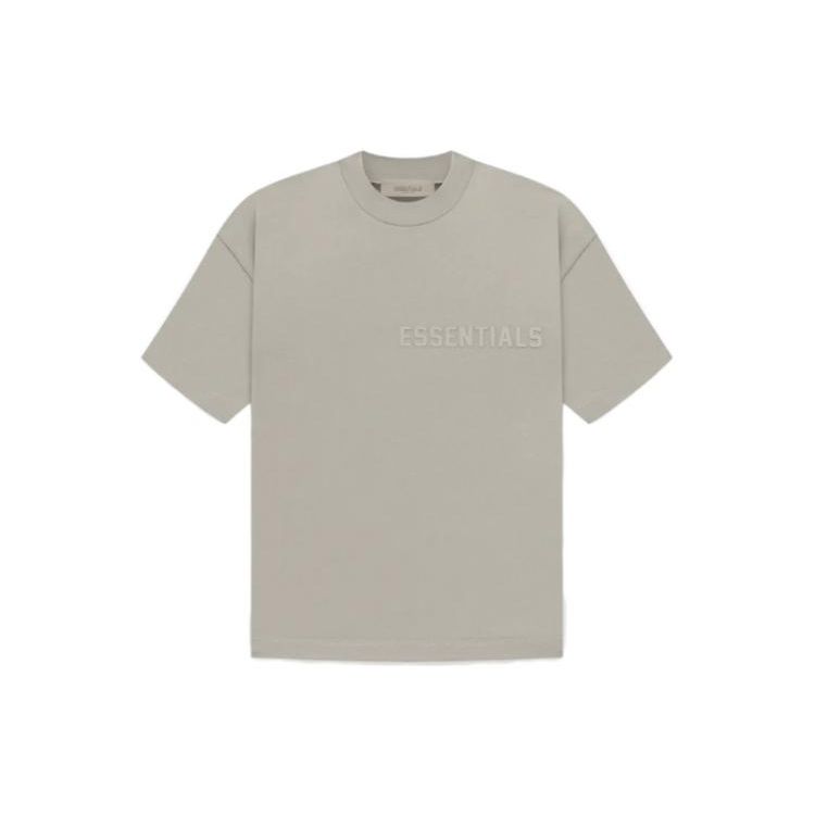 Fear of God Essentials Базовая футболка с принтом логотипа бренда Женские топы Цвет: Seal-Grey FOG-SS23-105