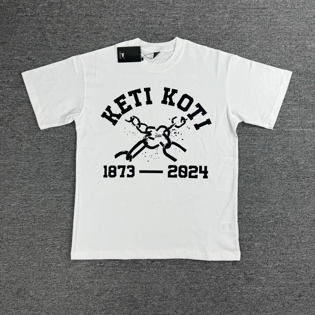 American cross-border trendy brand PATTA design sense letter printing short-sleeved T-shirt men's and women's trendy brand versatile loose top