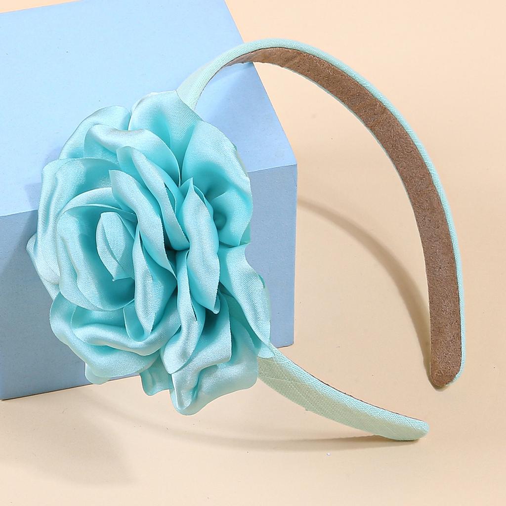 Модные цветочные повязки на голову для женщин, тканевые пластиковые повязки для волос, атласная цветочная повязка, женские, для девочек, детские аксессуары для волос