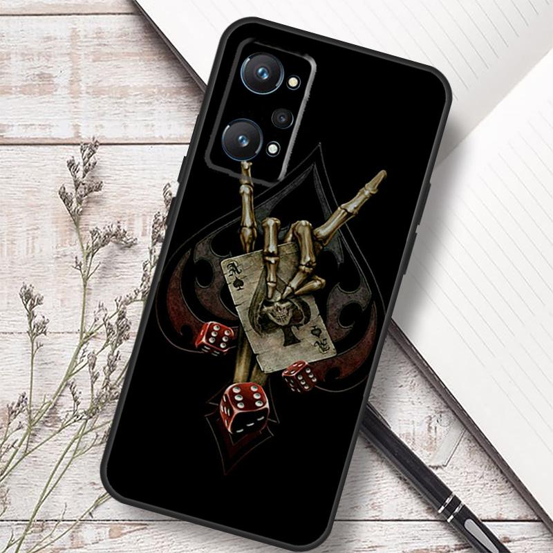 Кости Покер Казино Для Realme C75 C67 C61 C55 C53 C51 C21Y C25S GT 7 5 6 Pro GT 6T 10 11 12 13 14 Pro Plus Чехол