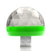 Мини портативный USB-светильник-кристальный шар, светодиодный, цветной эффект, управление звуком, сценический светильник, украшение для домашней вечеринки