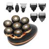 5 In 1 Electric Head Shaver IPX7 Waterproof Intelligent Floating Blades Hair Grooming Kit for Men