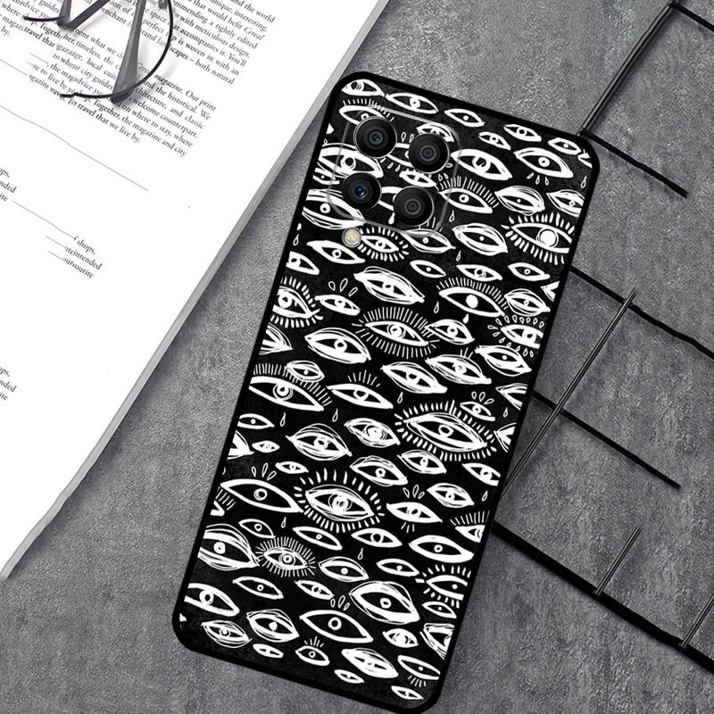 Eyes Pattern Case For Samsung Galaxy M35 M21 M12 M13 M14 M15 M06 M16 M36 M56 M31 M53 M32 M52 M55 M34 M54