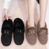 New Women's Flat Shoes Comfortable Slip On Female Casual Loafers Women Fur Shoe Lightweight Pea Shoes Comfort Sapatos