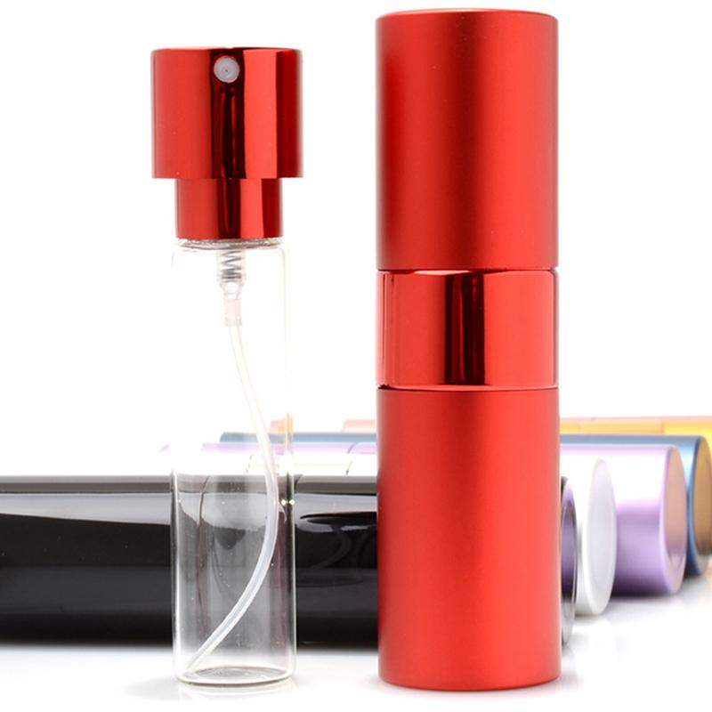 1 Pcs 15Ml Transparent Metal Perfume Reusable Empty Mini Spray Bottle Makeup