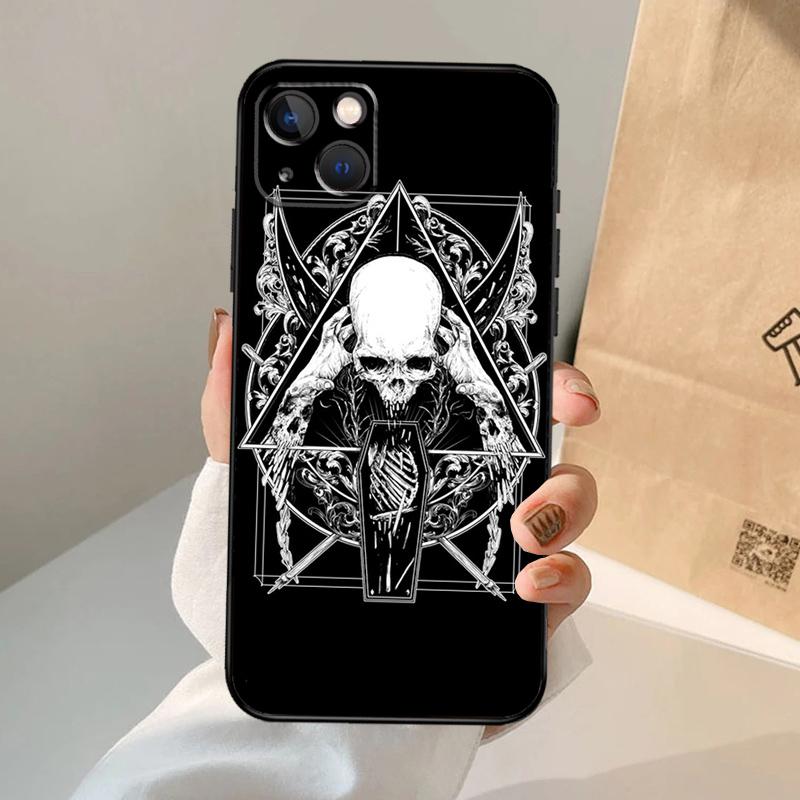 Ram Skull Skeleton Horror Phone Case For iPhone 18 17 Air 16 14 13 12 11 15 Pro Max 13 12 mini 15 16 Plus 16e Cover Coque