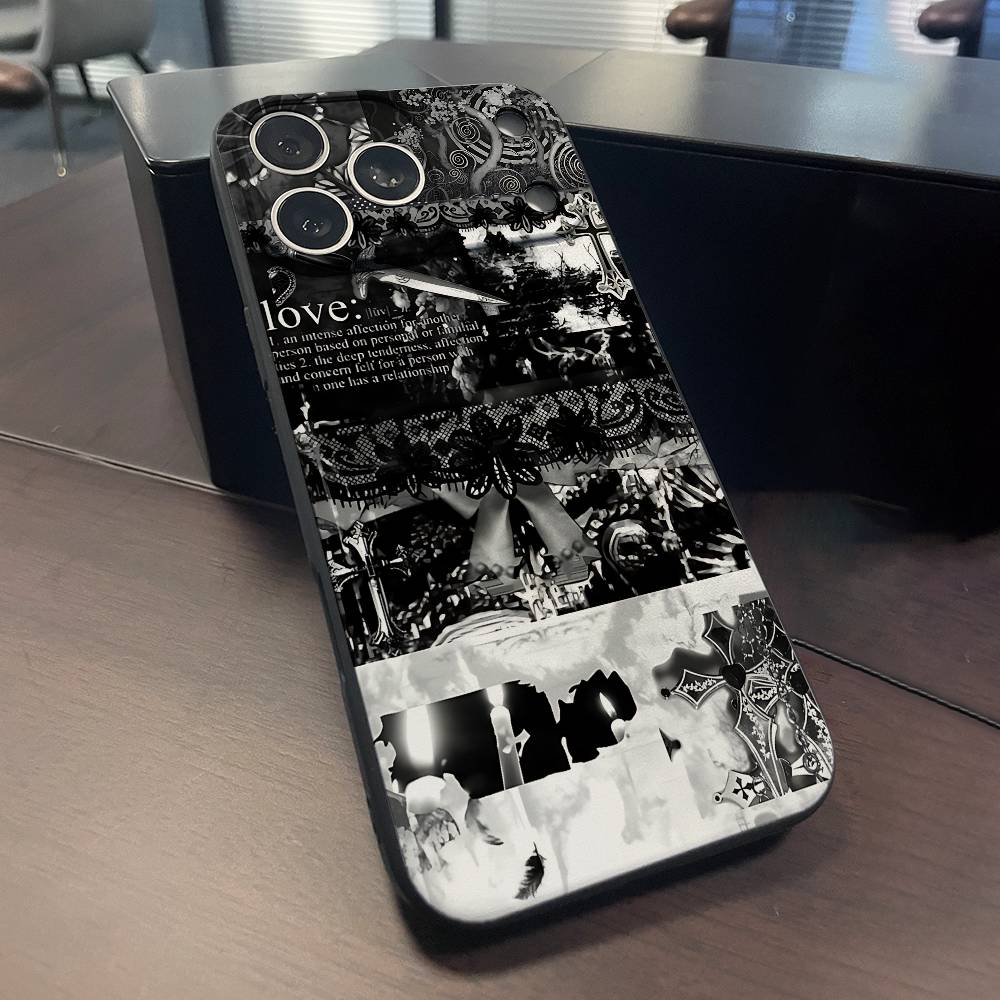 Emo Idk Dark Phone Case For iPhone 15,16,17,13,14,11,12,Pro,Max,Plus,E,Air,Mini Protect Shell