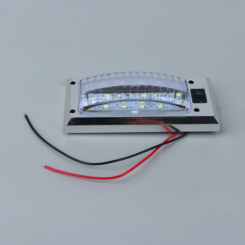 Led 12V-24V Panel Light Car Interior Reading Lamp High Brightness Cabin Lights For Van Truck Rv Boat Camper Lights Switch On Off
