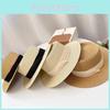 Flat Trendy Top Woven Wide Brim Straw Hat For Sun Shield And Activities Outdoor