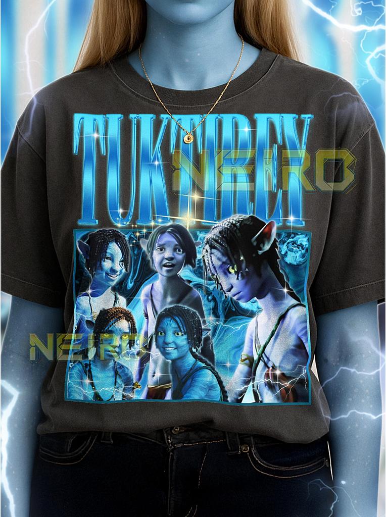 Футболка Tuk T-Shirt, Винтажный персонаж На'ви Сестра Звезда Научно-фантастического Боевика, Ретро 90-х, Свитшот Tuktirey Tuk