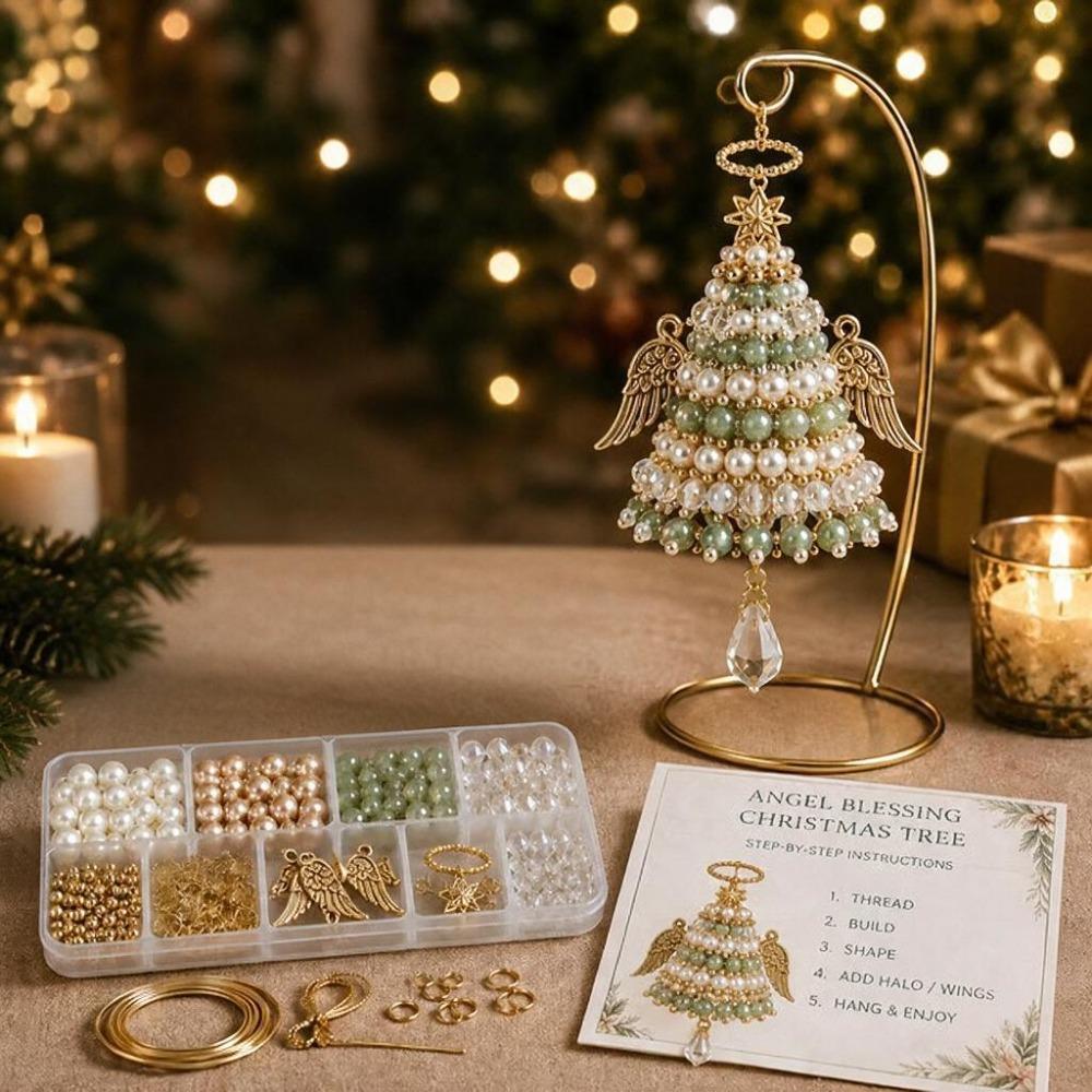 Sparkling Bead DIY Beaded Christmas Tree Kit Parent-Child Activities