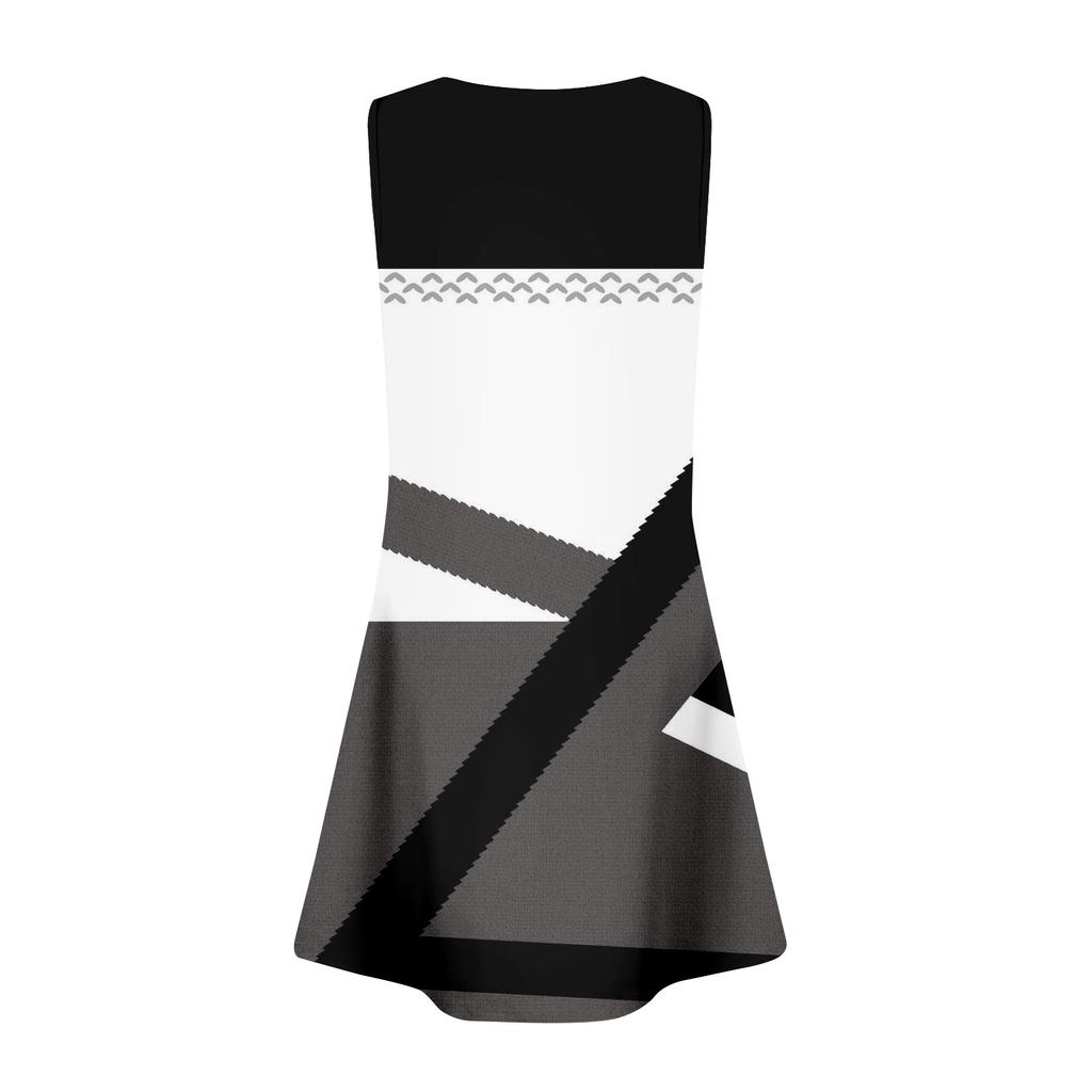 Women's Summer Casual Petal Slim Stripe Pleated Solid Color Dresses