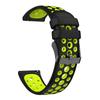 Мягкий двухцветный силиконовый ремешок 20 мм 22 мм для Garmin Vivoactive 6 5 4 / Forerunner 265 255 165 245 Music / Venu 3 2 Plus