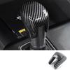 Gear Shift Knob Cap Cover Trim For 2018-23 Honda Accord Carbon Fiber Texture ABS