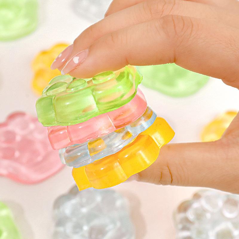 Cute Cat Paw Squeeze Toy Slow Rebound Transparent Stress-Relief Sticky Toy Cartoon Stress-Relief And Pressure-Relieving Toy