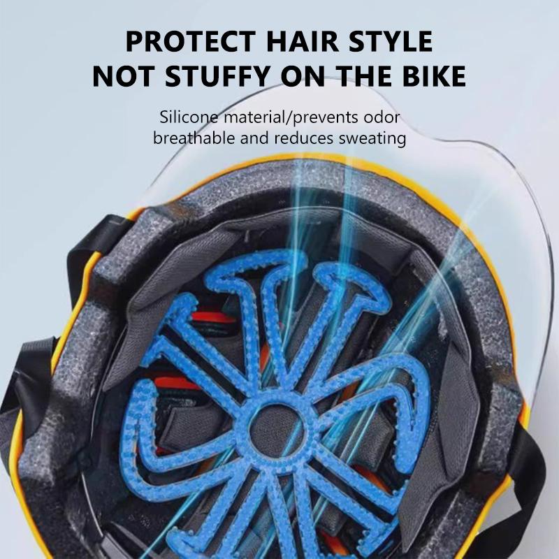 Motorcycle Riding Helmet Inner Pad, Non Pressure Type Ventilated And Breathable Engineering Cap Universal Silicone Pad