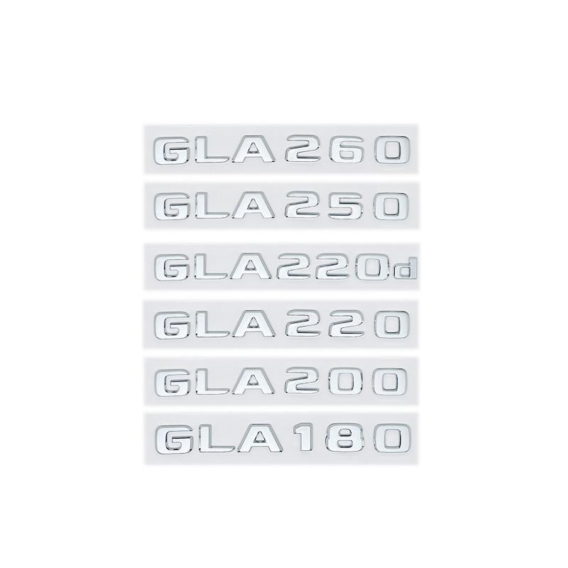 Car Tail Trunk Letters Logo Emblem Badge Sticker For Mercedes Benz GLA Class 4MATIC X156 H247 45 GLA250 GLA200 GLA220d GLA250e QN1