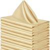 10pcs Soft Satin Napkin Washable Table Napkins Luxurious Dinner Napkins  Hotel