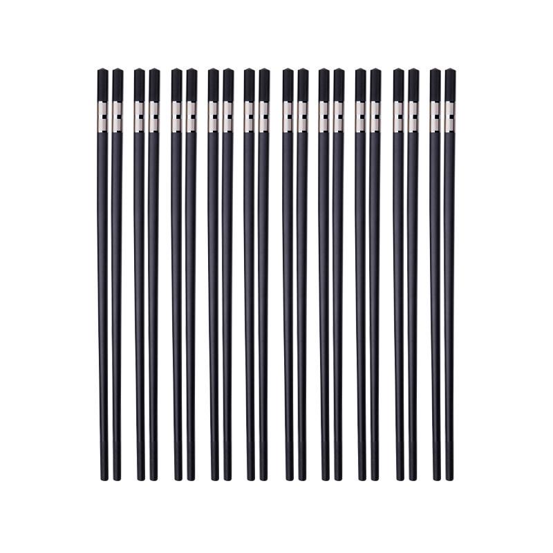Палочки для еды из бытового сплава Chuangjian, изготовленные для отелей и ресторанов, поставляются в наборе из 10 пар из некостяного фарфора, бамбука и дерева.