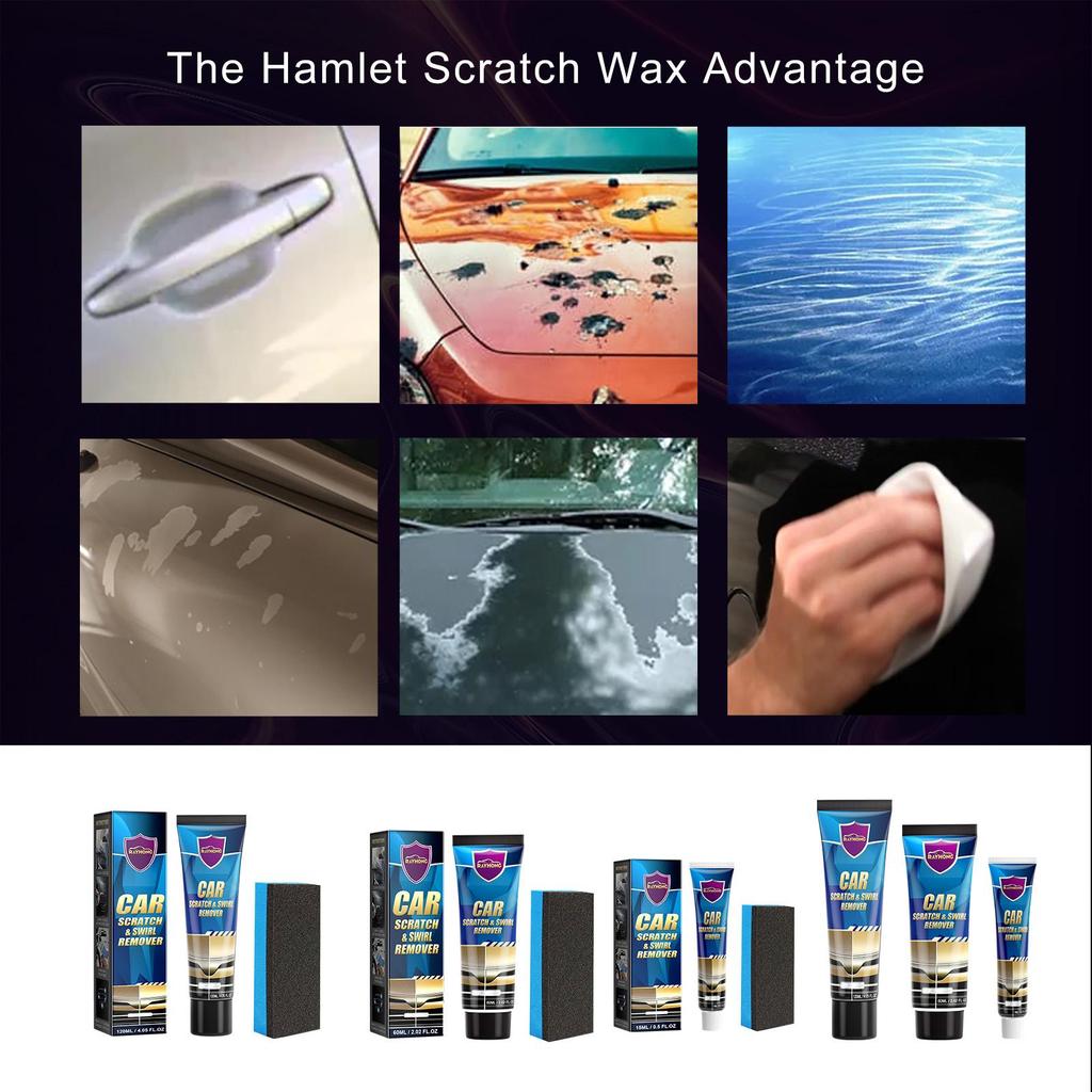 Rayhong Car Scratch Repair Cream Suitable for Car Maintenance Scratch Removal Polishing Varnish Wide Adaptability Simple Operation Restore Luster 1PC