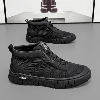 Мужские ботинки, зимние высокие парусиновые туфли, модная хлопковая обувь, модные ботинки, деловая повседневная уличная обувь, мужские кроссовки, новые