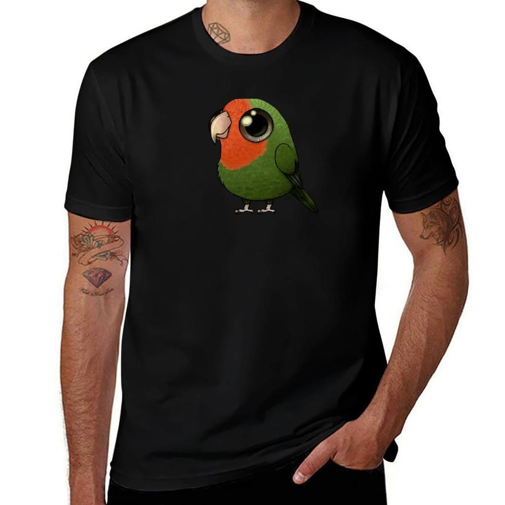 Cute Fat Peachy Lovebird Tshirt Classic Print Short Sleeve Shirt