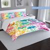 Coloredflowers Customize Your Name Duvet Cover Soft Bedding Set For Bedroom Guest Room And Dorm Decoration Threepiece Set Includes 1 Duvet Cover 2