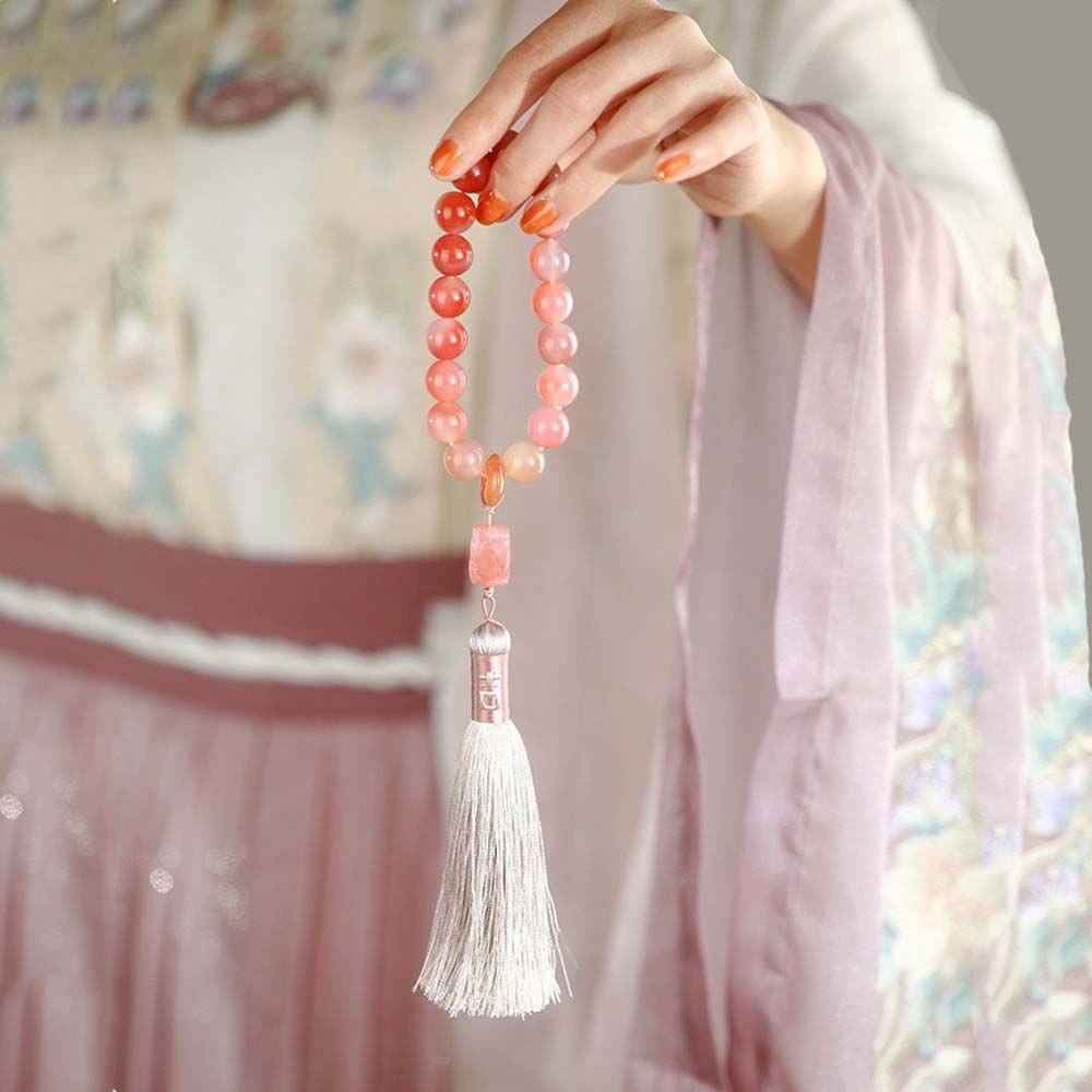 Bangles Green Beads Antique Bracelet Female Hand Chain Chinese Style Bracelets Stone Bracelets