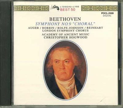 CD КРИСТОФЕР ХОГВУД - Бетховен: Симфония №9 Хоровая POCL2509 POLYDOR Япония Классика Б/У
