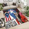 1PC Custom Name Puerto Rican Heritage Celebration Theme Floor Mat Ideal for Living Room, Game Rooms, Office, Bedroom,Floor Mat Playful Design