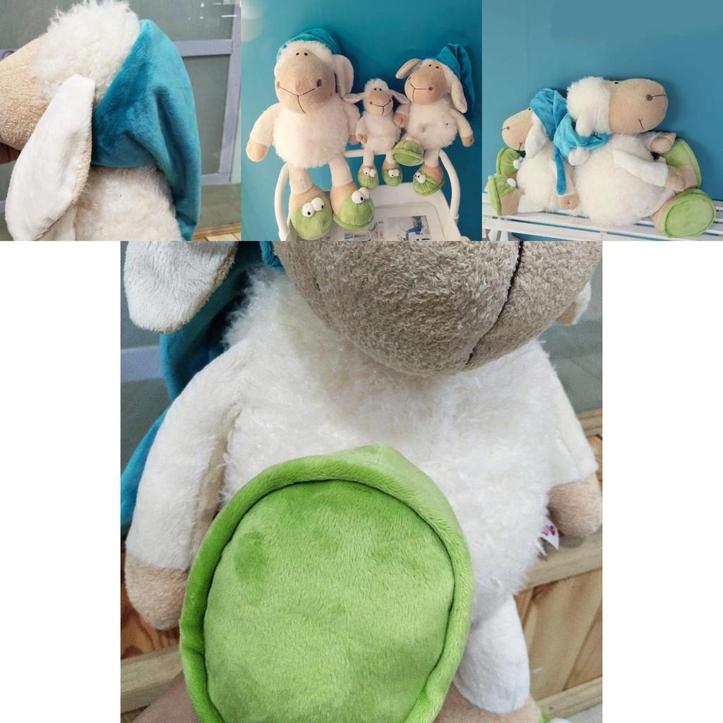 Милая плюшевая кукла-овечка с капюшоном для детей, мягкая и уютная игрушка-овечка для сна