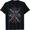 Официальная футболка Sex Pistols с Union Jack и словами, унисекс