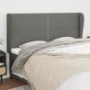 VidaXL Headboard with Ears Dark Grey 203x23x118-128 Cm Fabric3117839