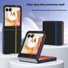 Для Motorola Razr 60 Чехол Текстура углеродного волокна Ультратонкий Жесткий ПК Чехол для телефона