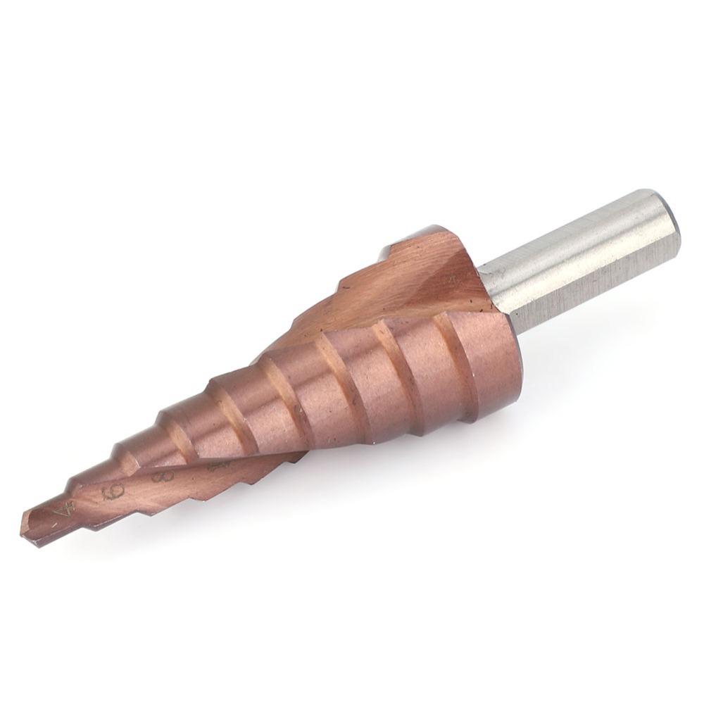 Triangular Shank Step Drill Bit Cobalt Coating Step Drill Bit Set Hole Opening Tool Counterbore