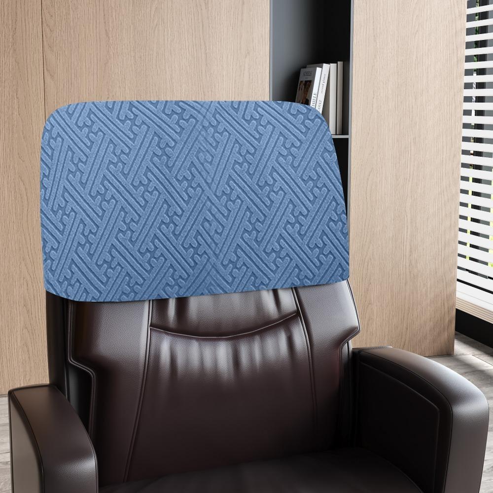 Dust-proof Chair Head Cover Stretchable Hand Washable Chair Back Protection Comfortable Thickened Elastic Chair Cover