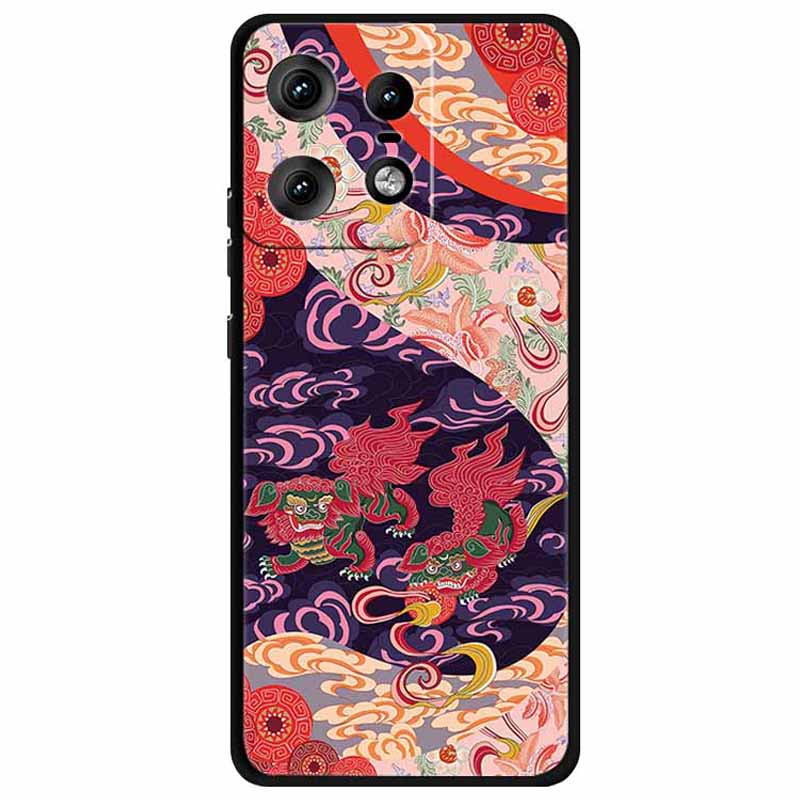 Чехол для Motorola Edge 50 Pro 5G с печатью узора, мягкая TPU накладка для мобильного телефона