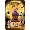 Happy Halloween Plaque Metal Tin Signs Wall Decoration Vintage Art Posters Iron Painting for Man Cave Home Cafe Garden Club Bar