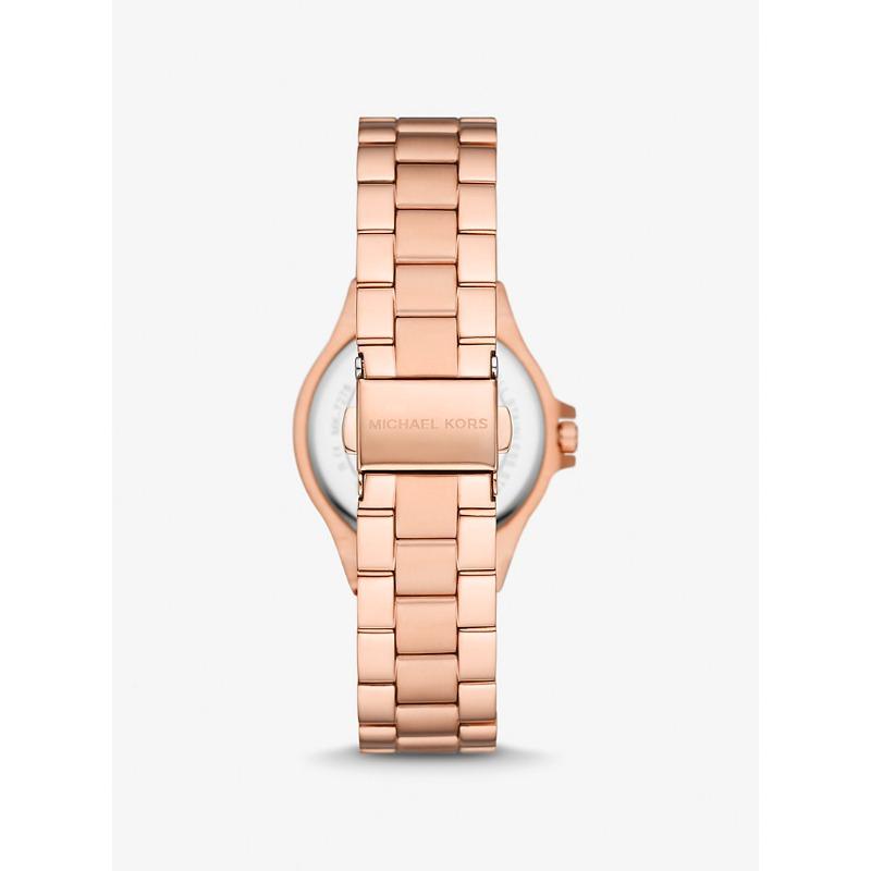 Michael Kors Мини-часы Lennox с паве, покрытие из розового золота, MK7279