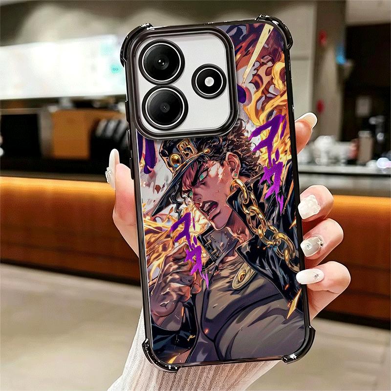 JoJo Приключение Куджо Джотаро Мягкий чехол для телефона для Xiaomi Redmi Note 14 15 Pro Plus 13 12 11S 11T 5G 10 9S 9 Покрытие Защита от падения Funda
