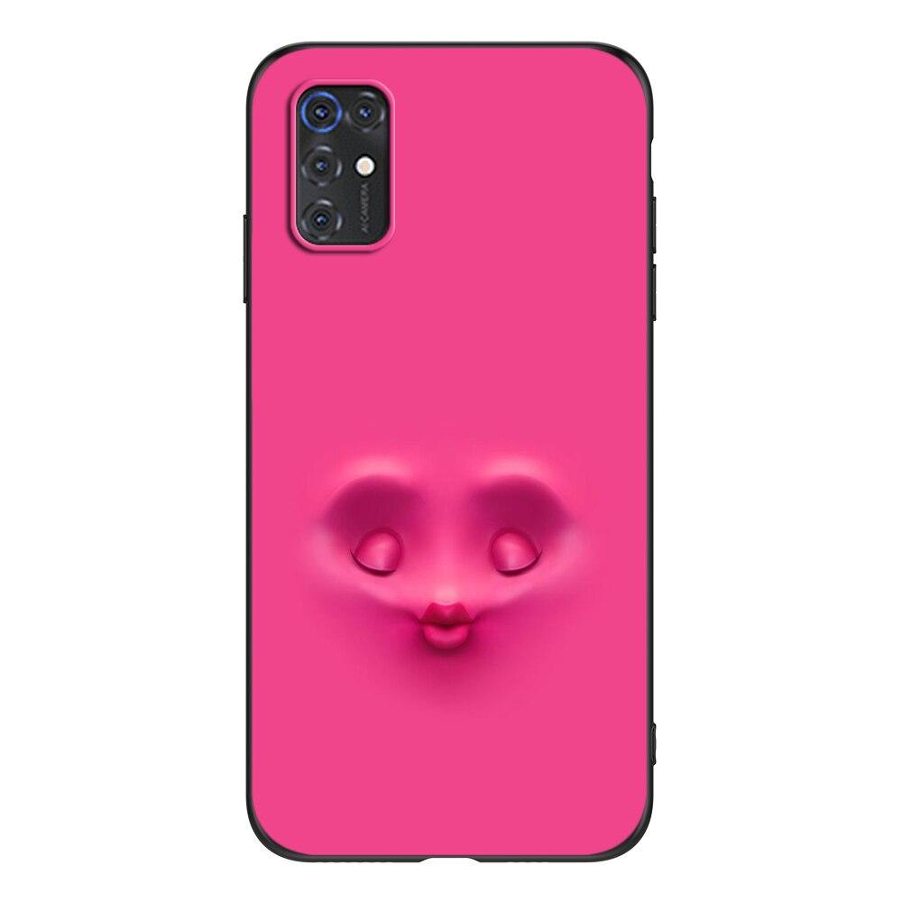 Для смартфона ZTE Blade V2020 задняя крышка черный чехол из ТПУ милый забавный